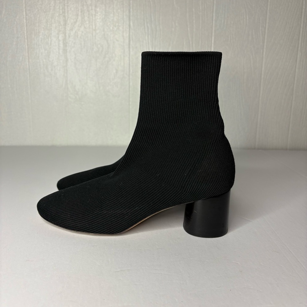 Vince Knit Sasha Ankle Boot Black Size 10